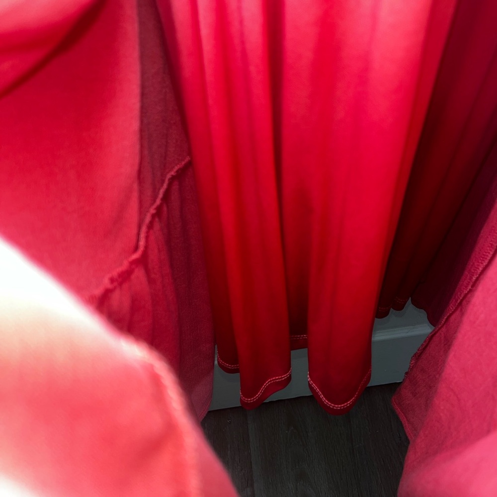 Torrid Pink Midi Dress with Puff Sleeves - Picture 4 of 4